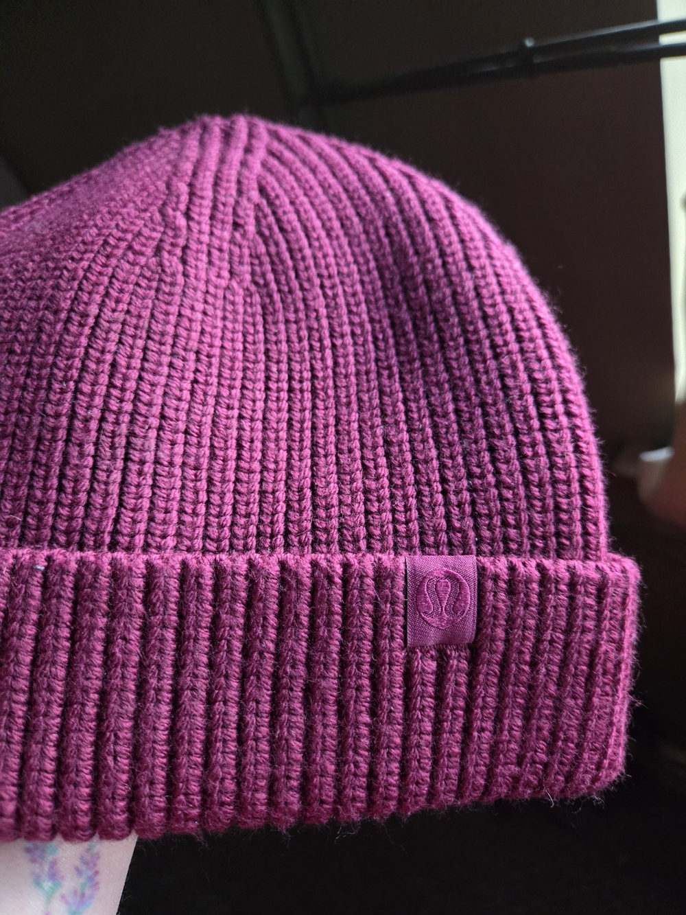 lululemon athletica NWOT Ribbed Knit Beanie in Burgundy